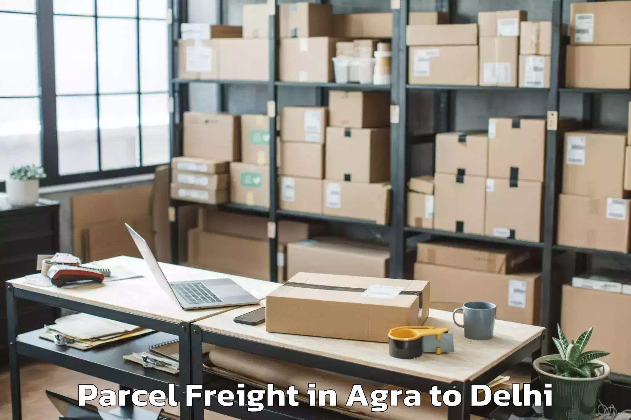 Book Your Agra to Najafgarh Parcel Freight Today